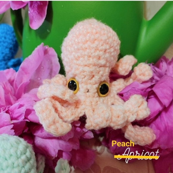 Hand Made Crocheted Mini Octopus Toy - Picture 8 of 12